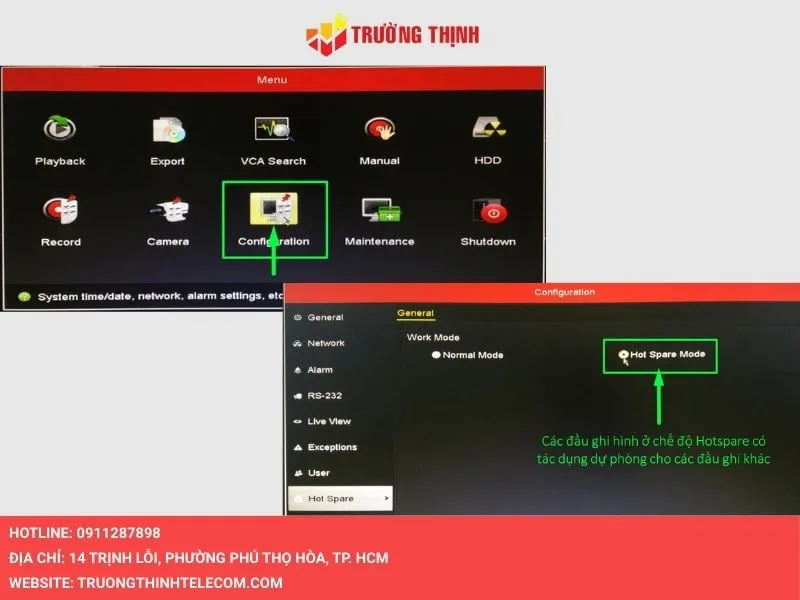 Chế độ Hot Spare Mode