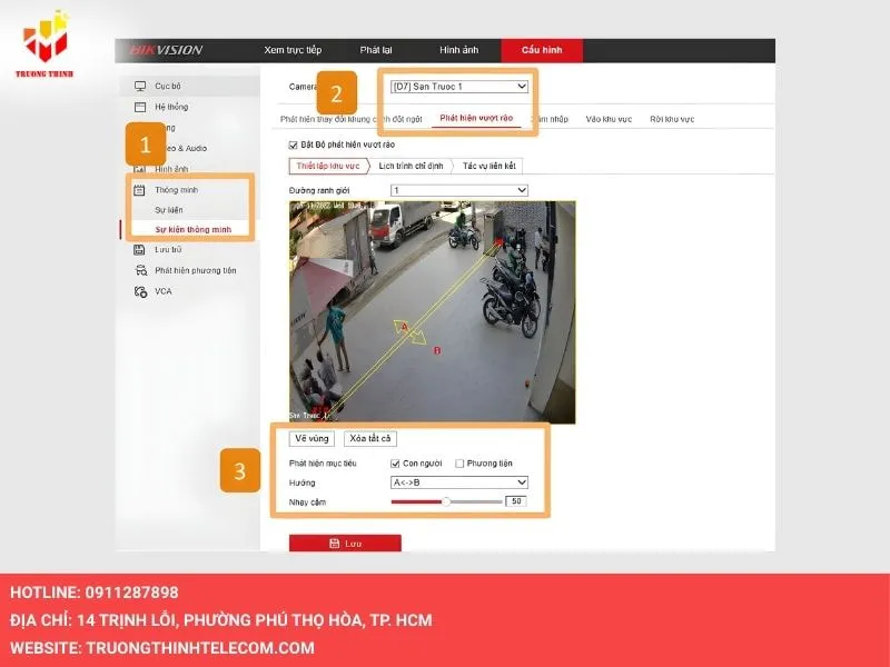 Chọn Phát hiện vượt rào