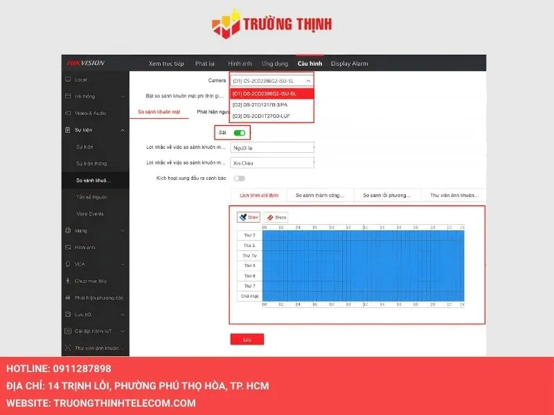Chuyển sang tab Sự kiện