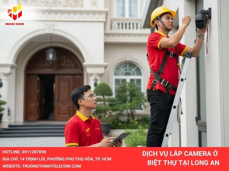 Lắp đặt camera biệt thự ở Long An