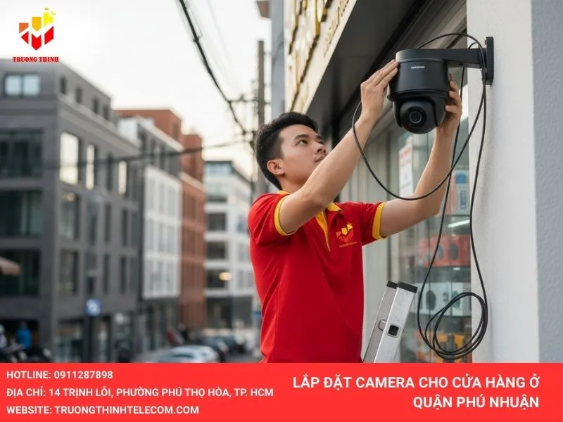 Lắp đặt camera cho cửa hàng quận Phú Nhuận