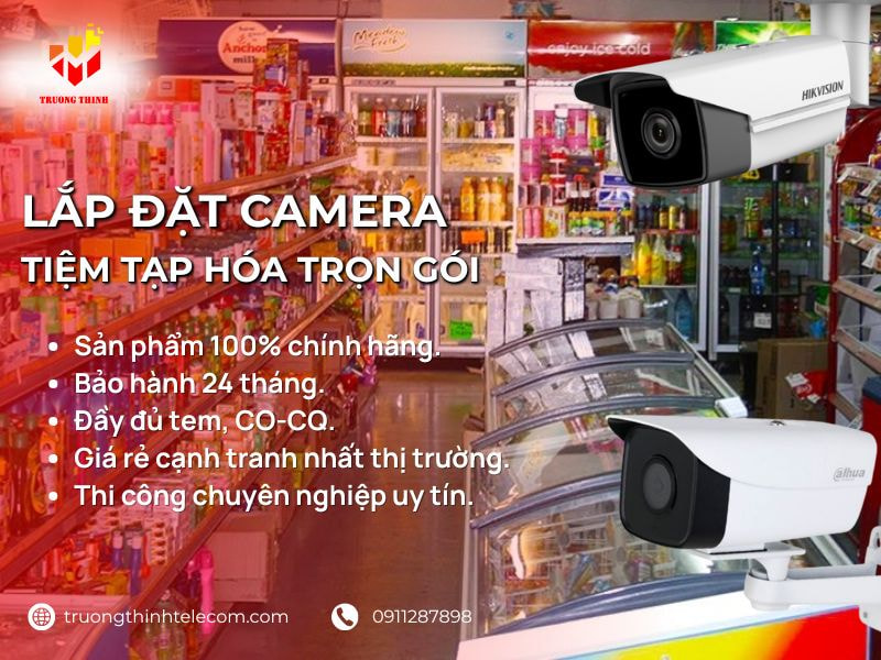 Lắp đặt camera tiệm tạp hóa