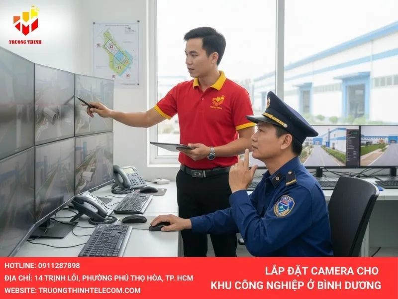 Lắp đặt camera khu công nghiệp ở Bình Dương