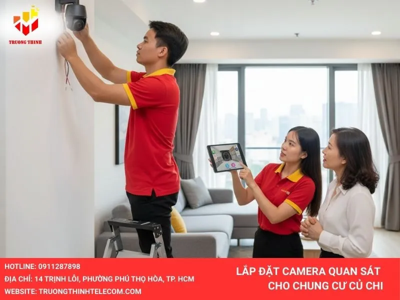 Lắp đặt camera quan sát cho chung cư ở Củ Chi
