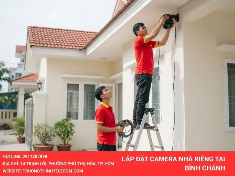 Lắp đặt camera tại nhà riêng huyện Bình Chánh