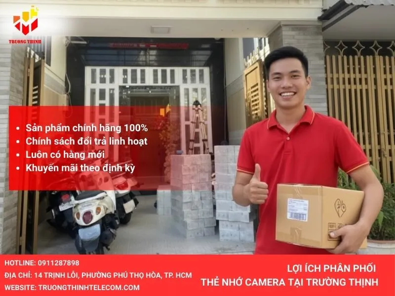 Lợi ích khi phân phối thẻ nhớ camera