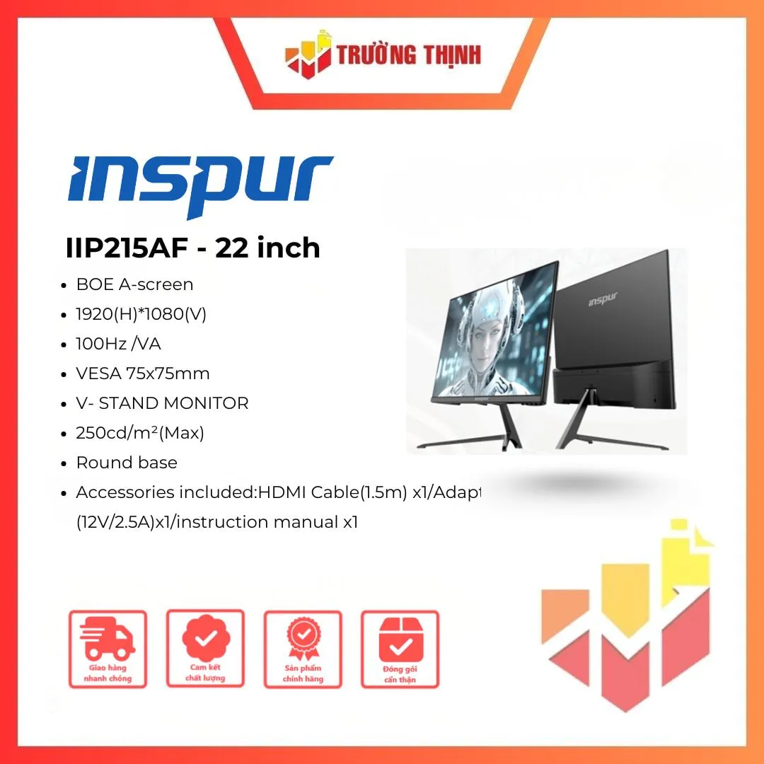 Màn hình văn phòng Inspur IIP215AF 22 inch