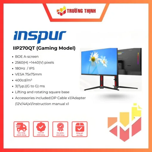 Màn hình Gaming Inspur IIP270QT (Gaming Model) 180HZ