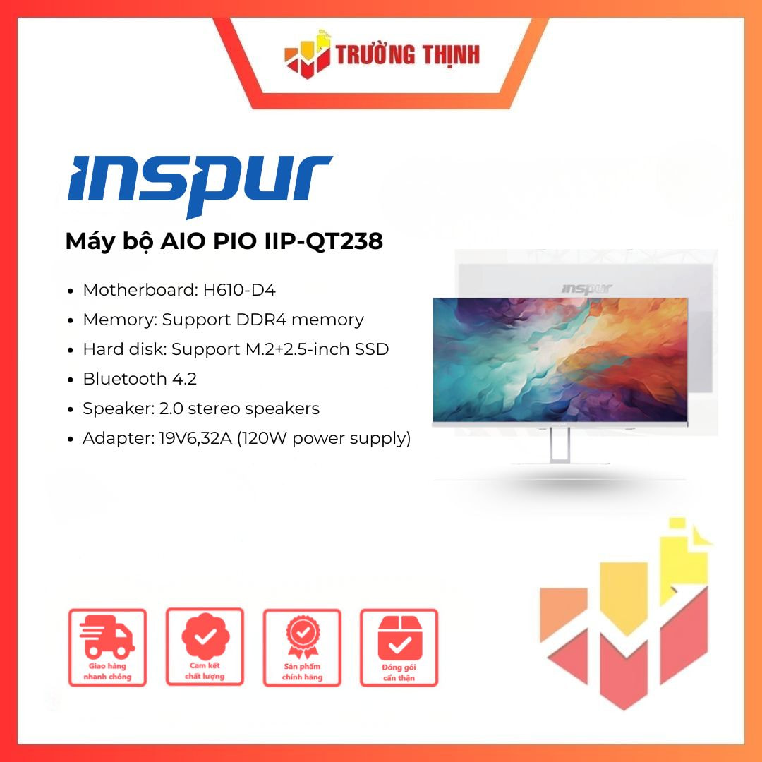 Máy bộ Inspur PIO IIP-QT238 H610-D4 24 Inch