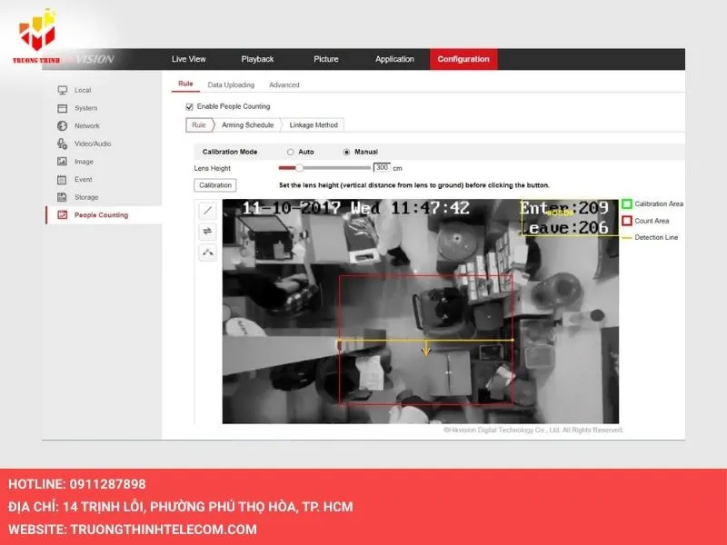 Mở tab Configuration