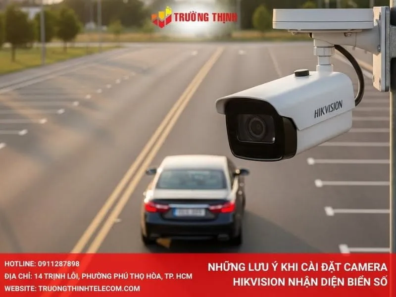 Những lưu ý khi cài đặt camera Hikvision nhận diện biển số