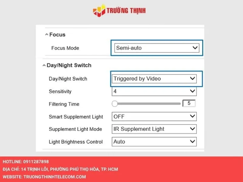 Phần Display Setting