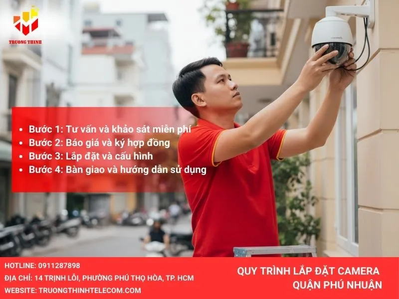 Quy trình lắp đặt camera quận Phú Nhuận