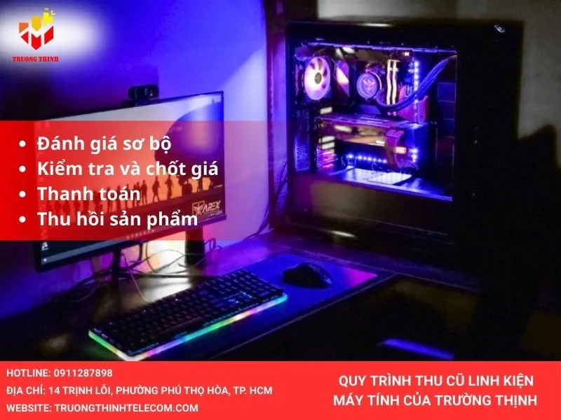 Quy trình thu cũ linh kiện máy tính của Trường Thịnh