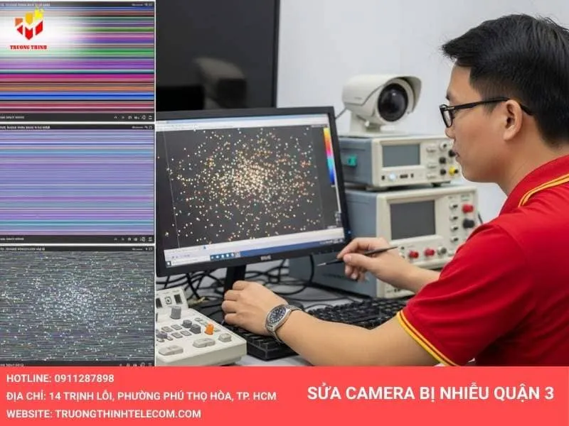 Sửa camera bị nhiễu tại quận 3