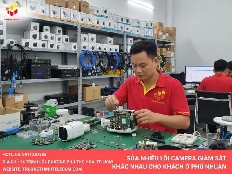 Sửa camera cho khách hàng ở Phú Nhuận