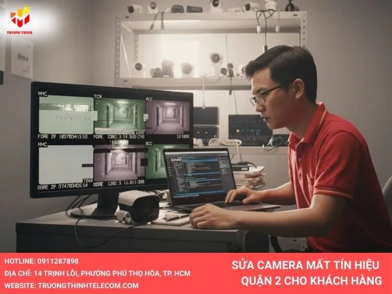 Sửa camera mất tín hiệu quận 2 cho khách hàng