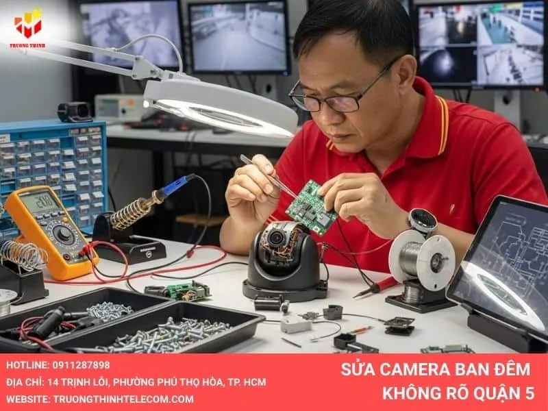 Sửa lỗi hồng ngoại trên camera