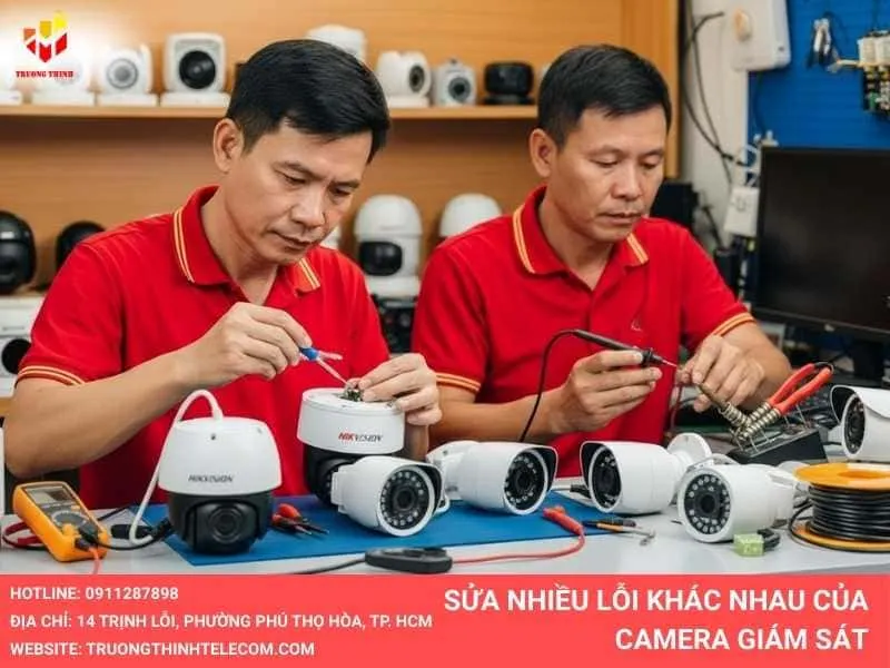 Sửa nhiều lỗi khác nhau của camera tại quân 7