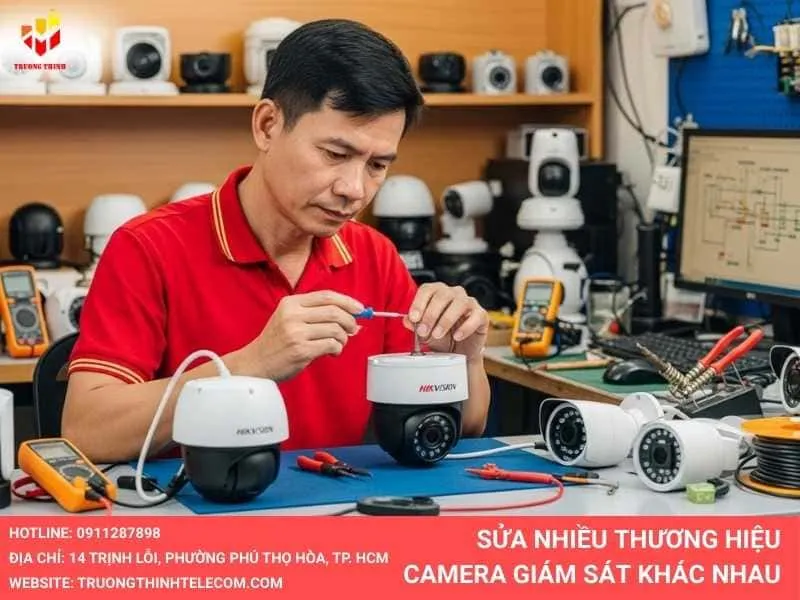 Sửa camera nhiều thương hiệu camera giám sát trên thị trường