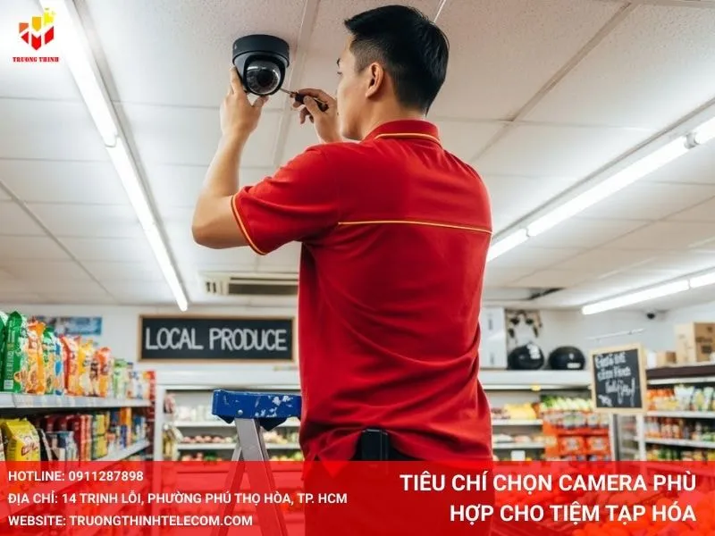 Tiêu chí chọn camera phù hợp cho tiệm tạp hóa