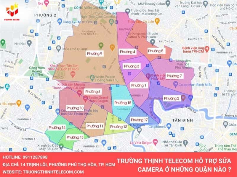 Trường Thịnh Hỗ trợ nhiều khu vực trong quận Phú Nhuận