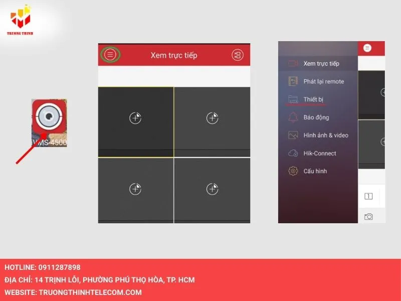 Vào phần mềm iVMS-4500