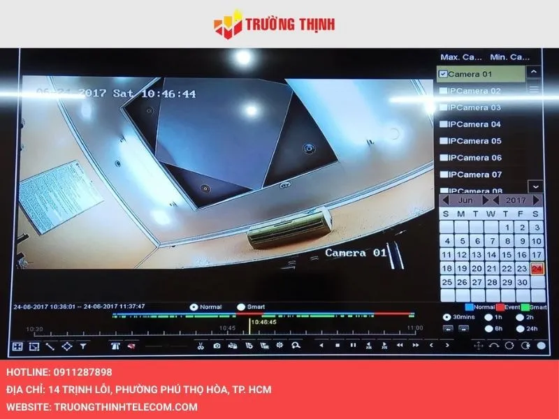 Xem lại dữ liệu trên đầu ghi NVR