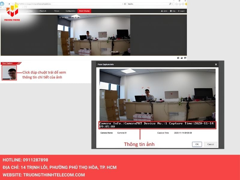 Xem thông tin các ảnh