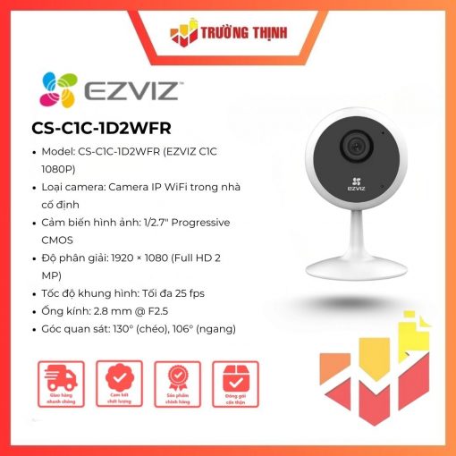 Camera IP wifi 2MP EZVIZ C1C 1080P Model CS-C1C-1D2WFR
