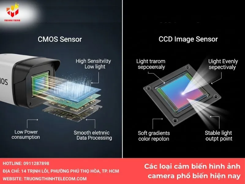 Các loại cảm biến hình ảnh camera phổ biến hiện nay