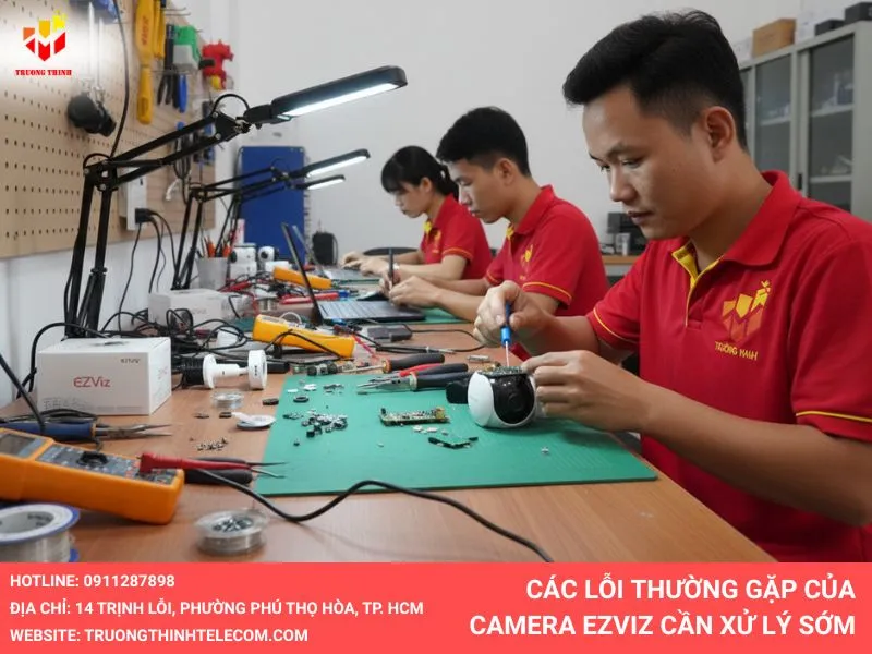 Các lỗi thường gặp của camera Ezviz cần xử lý sớm