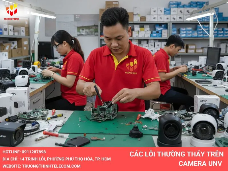 Các lỗi thường thấy trên camera UNV mà Trường Thịnh nhận sửa