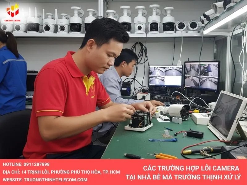 Các trường hợp lỗi camera tại Nhà Bè mà Trường Thịnh xử lý