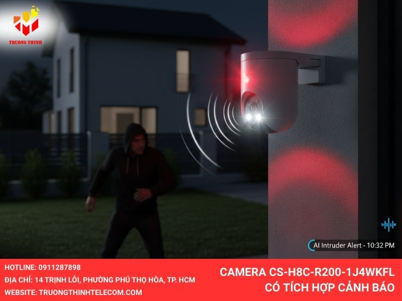 Camera CS-H8c-R200-1J4WKFL có tích hợp cảnh báo