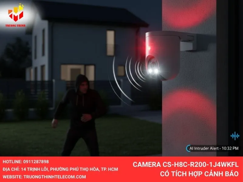 Camera CS-H8c-R200-1J4WKFL có tích hợp cảnh báo