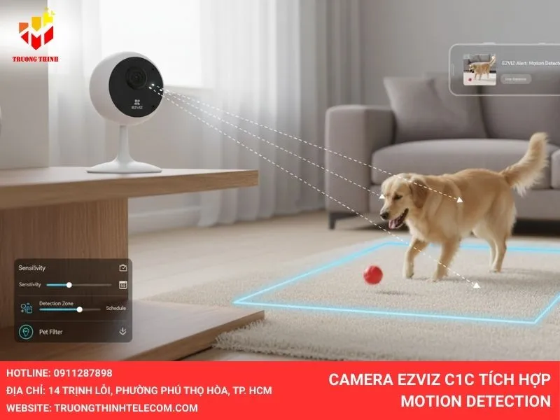 Camera Ezviz C1C tích hợp Motion Detection