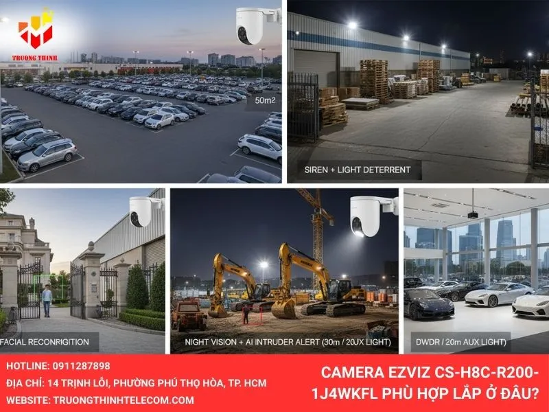 Camera EZVIZ CS-H8c-R200-1J4WKFL phù hợp lắp ở đâu?