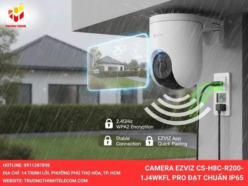 Camera EZVIZ CS-H8c-R200-1J4WKFL Pro đạt chuẩn IP65