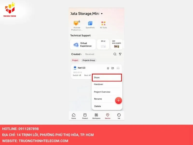 Chạm vào chia sẻ