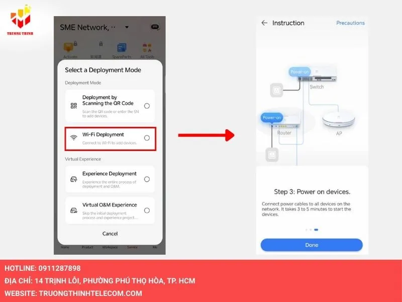 Chọn vào Wifi Development