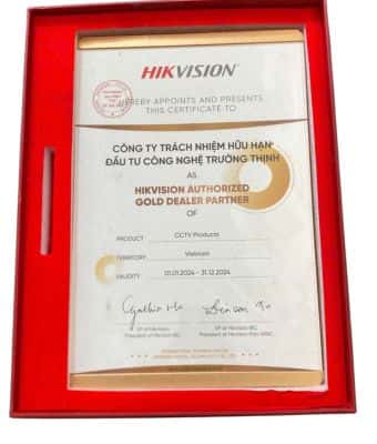 Chứng nhận đại lý phân phối của Hikvision