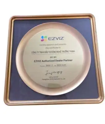 Chứng nhận đại lý phân phối từ ezviz
