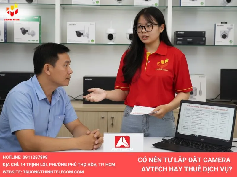 có nên lắp đặt camera avtech hay thuê dịch vụ