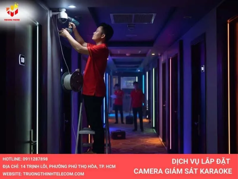 dịch vụ lắp đặt camera karaoke