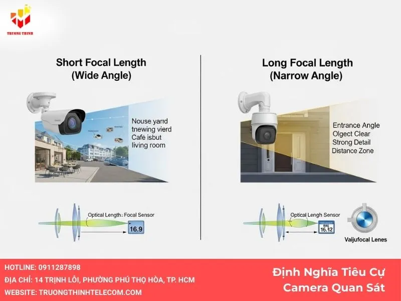 Định Nghĩa Tiêu Cự Camera Quan Sát