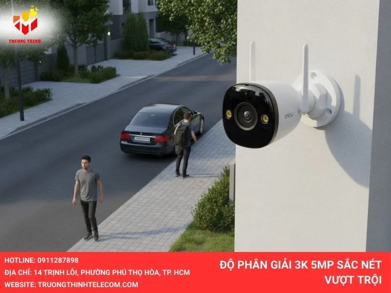 Độ phân giải 3K 5MP sắc nét vượt trội