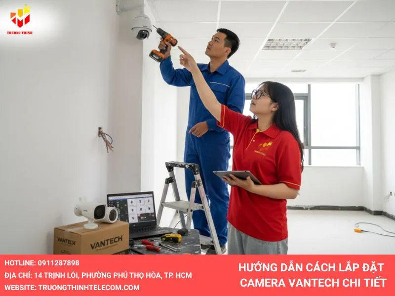 Hướng dẫn cách lắp đặt camera vantech chi tiết