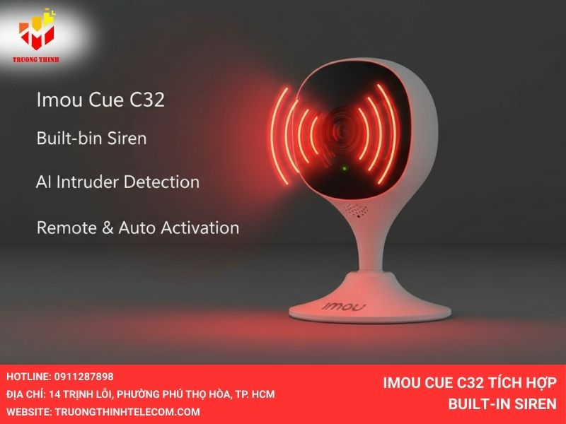 Imou Cue C32 tích hợp Built-in Siren