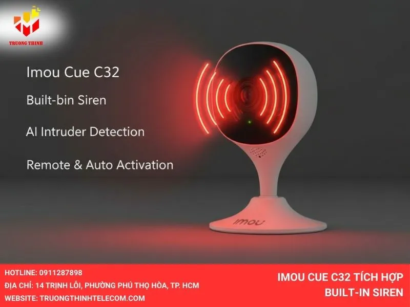 Imou Cue C32 tích hợp Built-in Siren